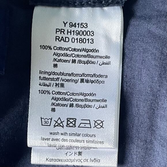 Carrement Beau Corduroy Blue Ruffle Bubble Shorts with Suspenders Size 2  86 - Picture 5 of 10